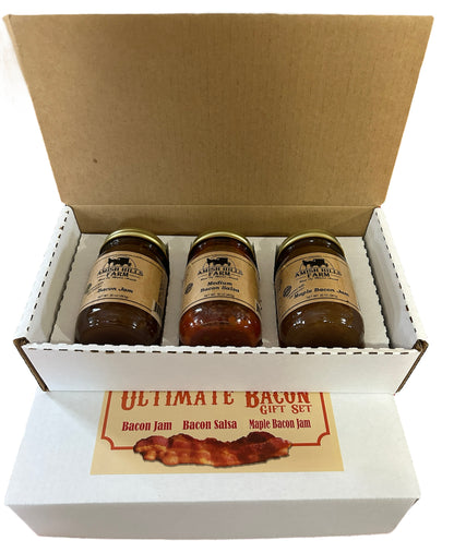 The ultimate Bacon Gift Set Jam and salsa